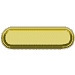Gold Oval Button
