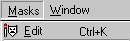 Mask Edit menu option