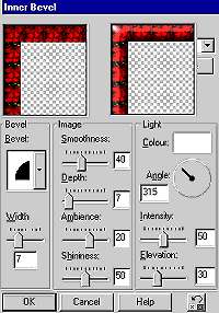 Inner bevel settings