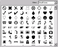 Lots of shapes are available
