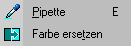 Pipette und Farbwechsler