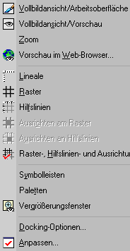 Men� Ansicht (PSP 8)