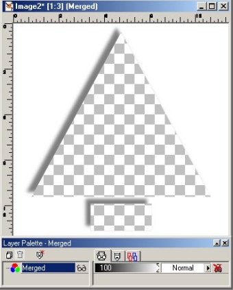 Layers merged and ready to save as a frame