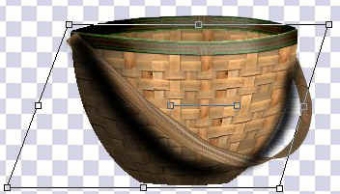 Angling Shadow for Basket Handle