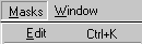 Mask Edit menu option