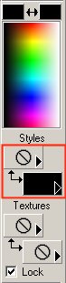 Set foreground color to null.