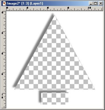 Layer 1 filled with white