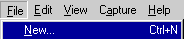 The File > New... menu option.
