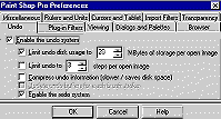 Preferences Dialog Box.