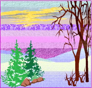 One example of finished texturized image using Eraser Tool
