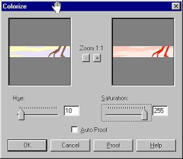 Hue/Saturation Settings