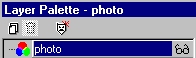 Layer Palette - displaying Photo layer