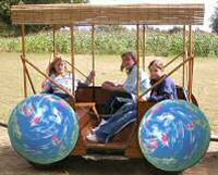 The wagon with ball wheels!